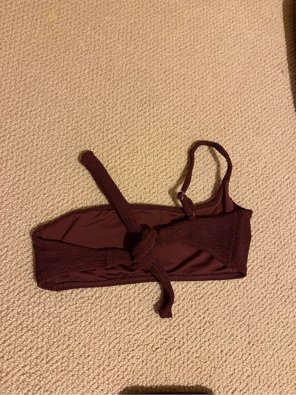 Monday Swimwear Bikini Set Byron Bottom Brown Crinkle - Picture 5 of 6